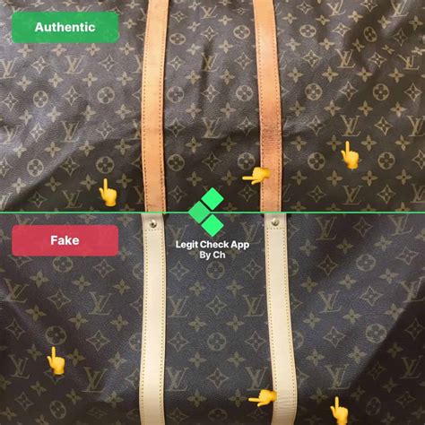 fake vs real louis vuitton duffle bag|how to check if louis vuitton is real.